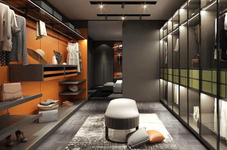 铝框玻璃门衣柜