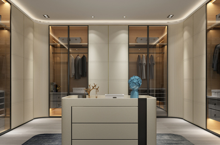 铝框玻璃门衣柜