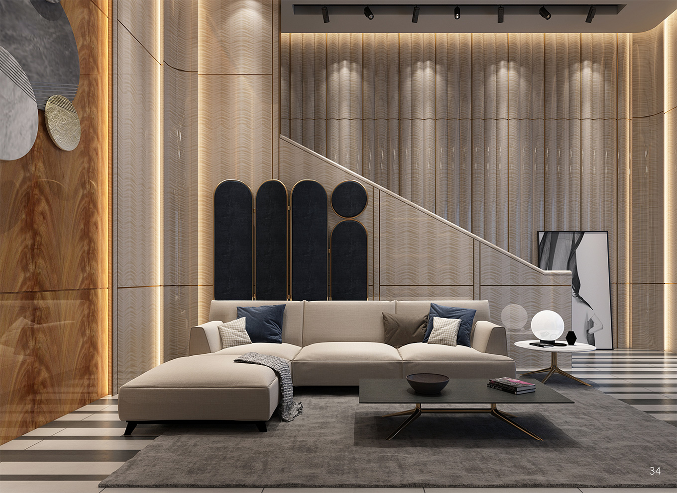 枫影木皮护墙板